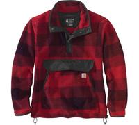 Carhartt Relaxed Fit Fleece jersey, Rojo oscuro, Talla S