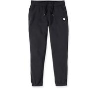 Carhartt Relaxed Fit Fleece Pantalones de chándal para damas, negro, Talla XL