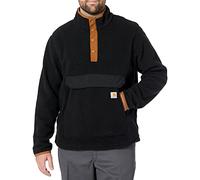 Carhartt Relaxed Fit Fleece Pullover, Chaqueta Polar Hombre, Negro, S
