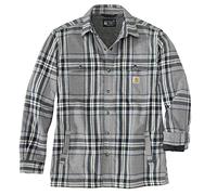 Carhartt Relaxed Fit Heavyweight Flannel Sherpa-Lined Shirt Jac Camisa Abotonada Hombre (Pack de 1)