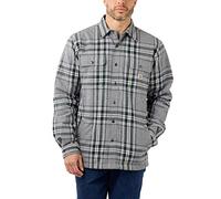 Carhartt Relaxed Fit Heavyweight Flannel Sherpa-Lined Shirt Jac Camisa Abotonada Hombre (Pack de 1)