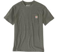 Carhartt Relaxed Fit Heavyweight K87 Pocket Camiseta, gris/oliva, Talla XXL