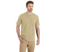 Carhartt Relaxed Fit Heavyweight Short-Sleeve K87 Pocket T-Shirt, Camiseta Work Utility, Hombre, Beach Heather, XS
