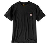 Carhartt Relaxed Fit Heavyweight Short-sleeve K87 Pocket T-shirt, Camiseta Work Utility, Hombre, Negro, XXL