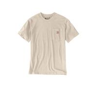 Carhartt Relaxed Fit Heavyweight Short-Sleeve K87 Pocket T-Shirt, Camiseta Work Utility, Hombre, Oat Milk, S