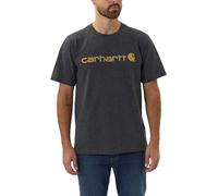 Carhartt Relaxed Fit Heavyweight Short-sleeve Logo Graphic T-shirt, Camiseta Work Utility, Hombre, Gris Carbón Jaspeado, S