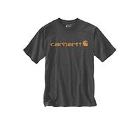 Carhartt Relaxed Fit Heavyweight Short-sleeve Logo Graphic T-shirt, Camiseta Work Utility, Hombre, Gris Carbón Jaspeado, XL