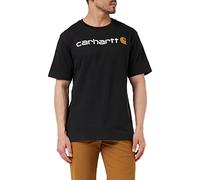 Carhartt Relaxed Fit Heavyweight Short-sleeve Logo Graphic T-shirt, Camiseta Work Utility, Hombre, Negro, M