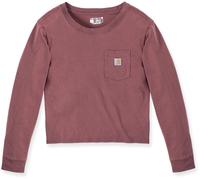 Carhartt Relaxed Fit Lightweight Pocket Camisa de manga larga para damas, rojo, tamaño S para Mujer