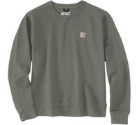 Carhartt Relaxed Fit Midweight French Terry Crewneck Sudadera de mujer, oliva, Talla M