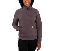 Carhartt Relaxed Fit Midweight Half Zip Sweatshirt, Sudadera Mujer, Morado (Blackberry Heather), S