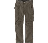 Carhartt Relaxed Fit Straight Steel Rugged Flex Ripstop Double-Front Cargo Pantalón, asfalto, Talla 32/32