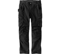 Carhartt Relaxed Fit Straight Steel Rugged Flex Ripstop Double-Front Cargo Pantalón, negro, tamaño 30 32 para Hombres