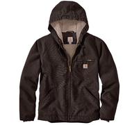 Carhartt Relaxed Fit Washed Duck Sherpa Lined Chaqueta, Marrón oscuro, Talla 2XL
