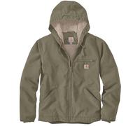Carhartt Relaxed Fit Washed Duck Sherpa Lined Chaqueta, oliva, Talla M