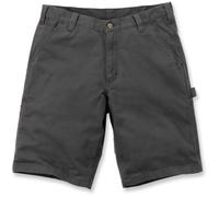 Carhartt Pantalones cortos utilitarios de trabajo Rugged Flex en lona, Relaxed Fit Para Hombre, Azul Shadow, W30