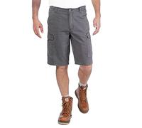 Carhartt Rigby Rugged Cargo Short, Pantalones Cortos Hombre, Gris (Shadow), 33W
