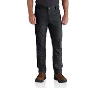 Carhartt Rigby Straight Fit Pant, Pantalones de trabajo Hombre, Negro, 33W / 32L