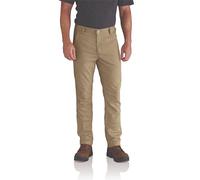 Carhartt Rigby Straight Fit Pant, Pantalones de trabajo Hombre, Verde Caqui Oscuro, 33W / 30L