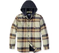 Carhartt Rugged Flex Flannel Hooded Camisa, Marrón oscuro, Talla XL