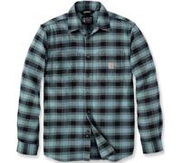 Carhartt Rugged Flex Flannel Plaid Camisa, negro/verde, Talla XXL