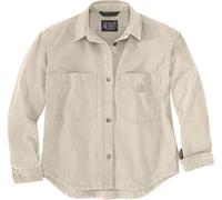 Carhartt Rugged Flex Loose Fit Heavyweight Duck Camisa de mujer, beige, tamaño XL
