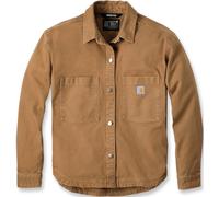 Carhartt Rugged Flex Loose Fit Heavyweight Duck Camisa de mujer, marrón, tamaño L