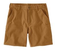 Carhartt Rugged Flex - Pantalón corto de trabajo para hombre, ajuste relajado, doble frente, Carhartt Brown, 40