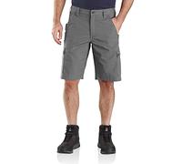 Carhartt Rugged Flex Relaxed Fit Ripstop Cargo Work Short Pantalones Cortos Utility, Acero, 32W Hombres
