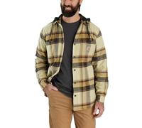 Carhartt RUGGED FLEX™ RELAXED FIT FLANNEL FLEECE LINED HOODED SHIRT JAC, Chaqueta polar Hombre, Marrón Oscuro, XXL