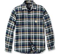 Carhartt Rugged Flex Relaxed Fit Midweight Flannel Long-Sleeve Plaid Camisa, tamaño 2XL para Hombres