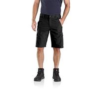Carhartt Rugged Flex Relaxed Fit Ripstop Cargo Work Short Pantalones Cortos Utility, Negro, 36W para Hombre