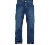 Carhartt, Hombre, Vaquero Con 5 Bolsillos, Ajuste Ligeramente Holgado, Tecnología Rugged Flex®, Azul Coldwater, W30 / L30