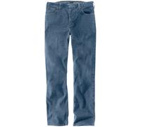 Carhartt Pantalón vaquero Houghton, corte recto y pernera cónica, 5 bolsillos, Rugged Flex, W32/L34