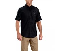 Carhartt Rugged Professional - Camisa de Trabajo de Manga Corta, Hombre, Negro, S