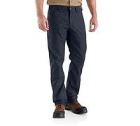 Carhartt, Hombre, Rugged Professional Pantalón De Trabajo, En Lona Con Tecnología Rugged Flex®, Ajuste Ligeramente Holgado, Azul marino, W32 / L30