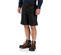 Carhartt Rugged Professional Series Rugged Flex Relaxed Fit Canvas Work Short, Pantalones Cortos de Utilidades de Trabajo para Hombre, Negro, 30W