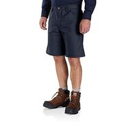 Carhartt Rugged Professional Series Rugged Flex Relaxed Fit Canvas Work Short, Pantalones Cortos de Utilidades de Trabajo para Hombre, Azul Marino, 30W