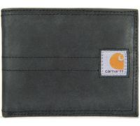 Carhartt Plegable y para Pasaporte, Carteras duraderas para Billetera, Disponibles en Estilos Lona Viaje, Sillín de Cuero (Negro), Taille Unique para Hombre