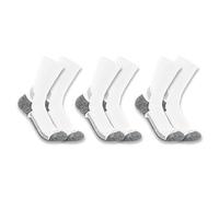 Carhartt Force Performance Work Socks 3 Pair Pack 1 par de Calcetines, Jardín Blanco/Opulento, L Hombre