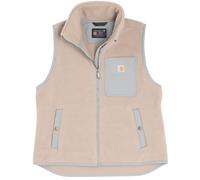 Carhartt Sherpa Chaleco de forro polar para damas, beige/gris, Talla M