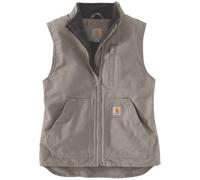 Carhartt Sherpa Lined Mock Neck Chaleco de dama, gris, Talla XL