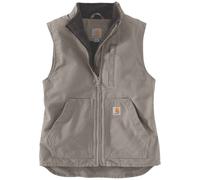 Carhartt Sherpa Lined Mock Neck Chaleco de dama, gris, Talla XS