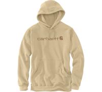 Carhartt Signature Logo Midweight Sudadera con capucha, beige, tamaño 2XL para Hombres