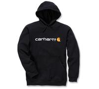 Carhartt Sudadera Signature Logo Midweight con capucha Loose Fit Hombre Negro XL