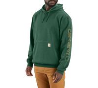 Carhartt Sleeve Logo Hooded Sweatshirt, Sudadera con Capucha Hombre, Verde, XL
