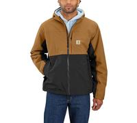 Carhartt Storm Defender - Chaqueta ligera plegable para hombre, Carhartt Marrón/negro, Large