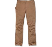 Carhartt Straight Fit Stretch Duck Pantalones, Marrón claro, Talla 42