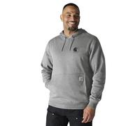 Carhartt Sudadera con capucha para hombre con logotipo de Light, Heather Asphalt, L