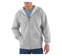 Carhartt - Sudadera con capucha y cremallera frontal para hombre gris oscuro jaspeado XXXL
